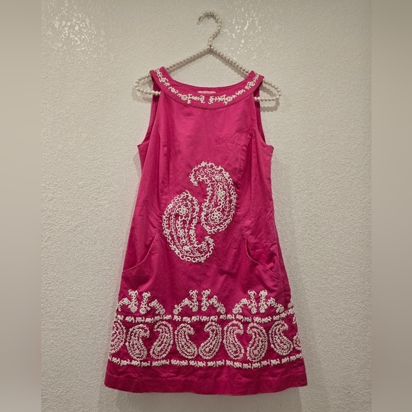 Lilly Pulitzer Dresses & Skirts - Lilly Pulitzer Jacqueline Embroidered Pink Dress Size 2